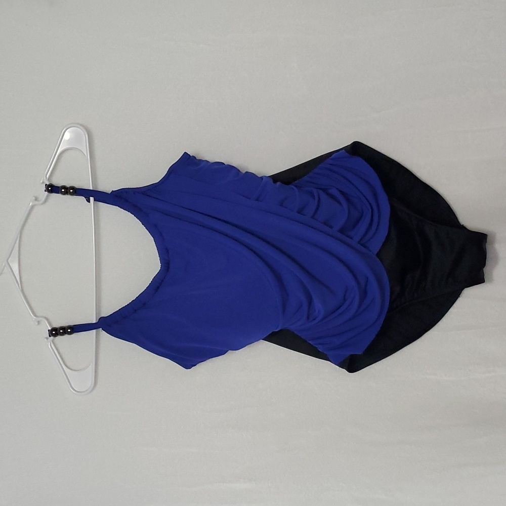 Magicsuit black and a bluish purple color